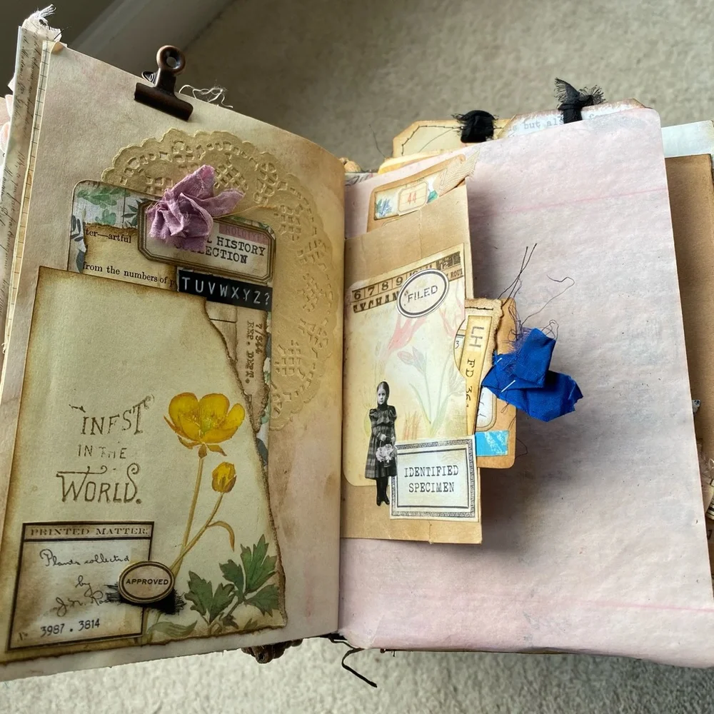🆕 Handmade Travelers Notebook Junk Journal - Diary of an Edwardian Lady